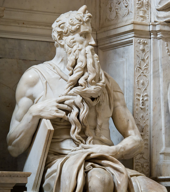 Cristogallary Moses by Michelangelo මෝසෙස් ප්‍රතිමාව (15051513)