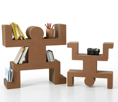 escritorio de cartón muebles de cart%C3%B3n 2 Muebles de Hechos de Cartón