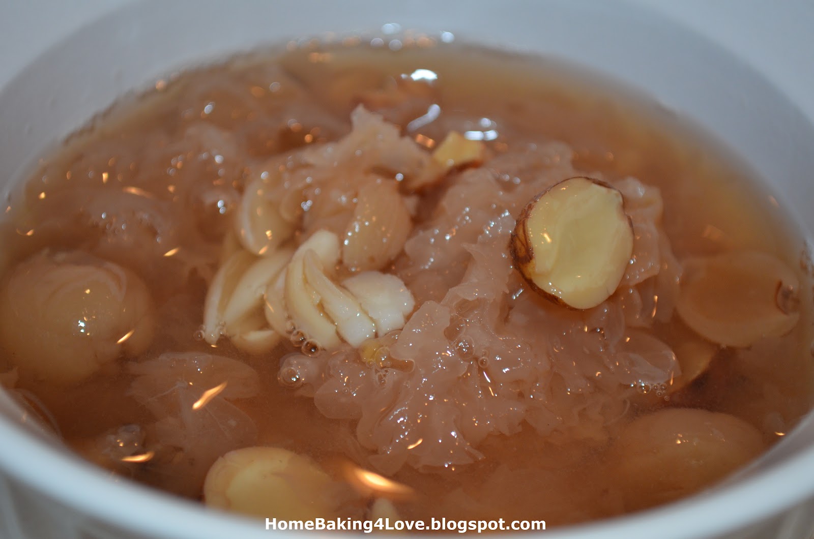 Home Baking 4 LoVe White Fungus Sweet Soup/Dessert (雪耳凊润糖水）