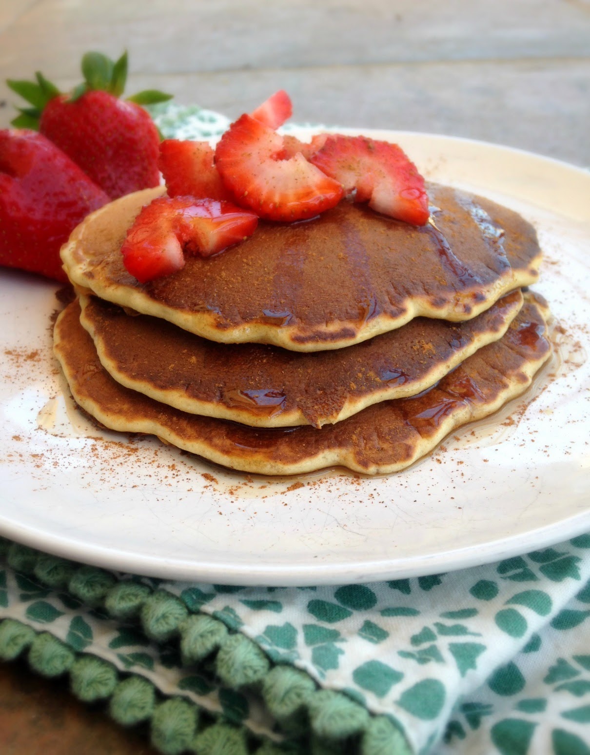 NourishRDs Honey & Granola Pancakes