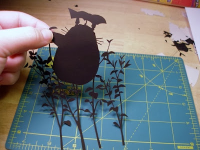 My Neighbor Totoro paper cut by Cutting Pixels
