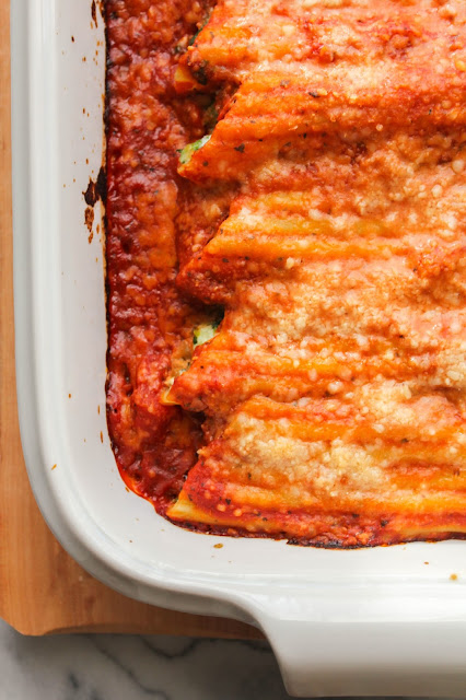 Cheese and Kale Manicotti | The Chef Next Door