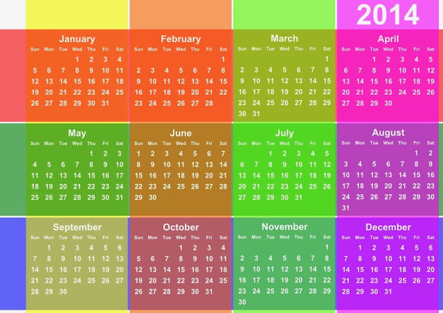 lovely Colors-2014-Calendar lovey Colors-2014-Calendar
