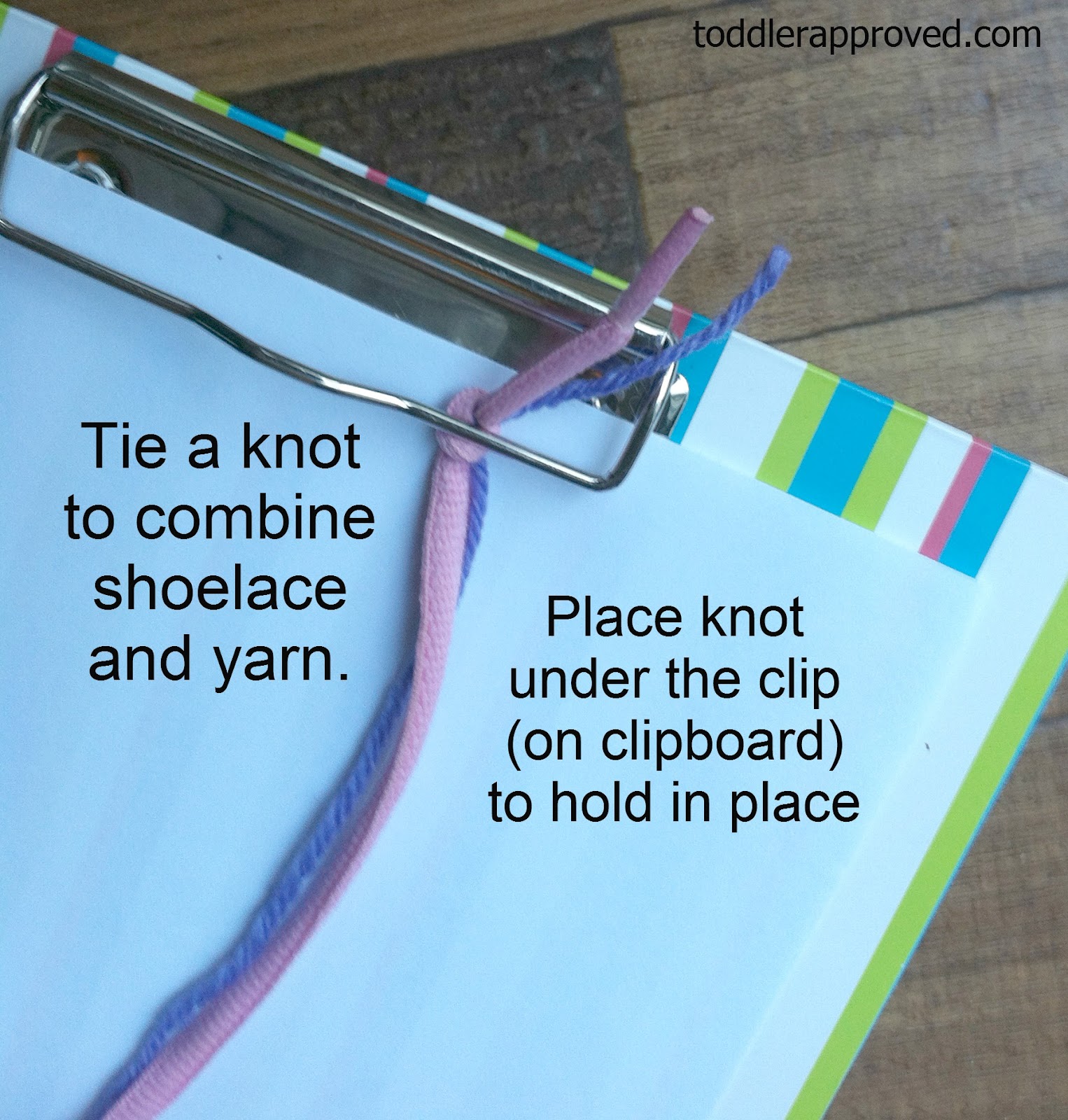 Toddler Approved! Simple Friendship Bracelet