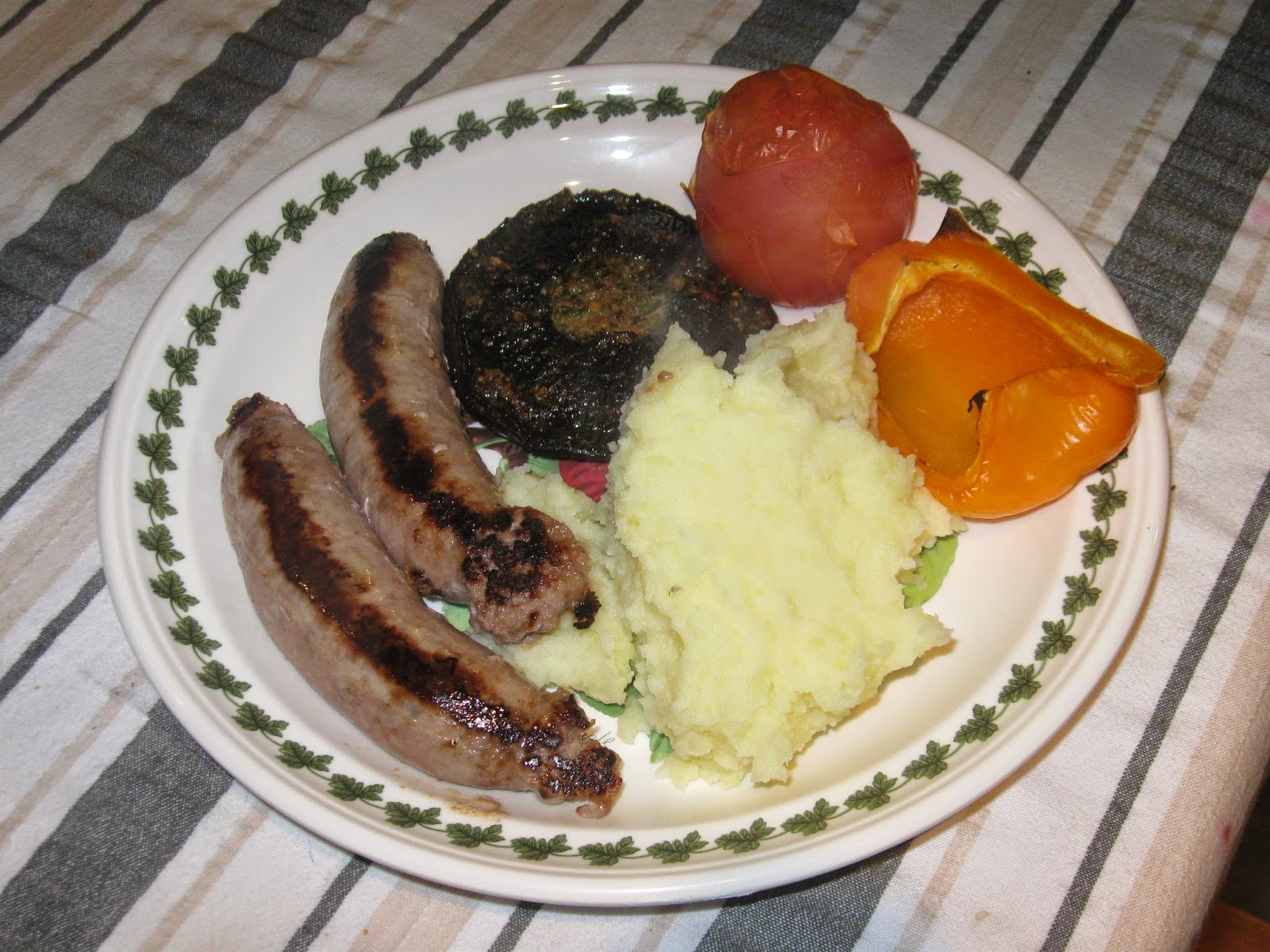 Homemade Pork, Pear, Blue Cheese and Walnut Sausages Don Stevens