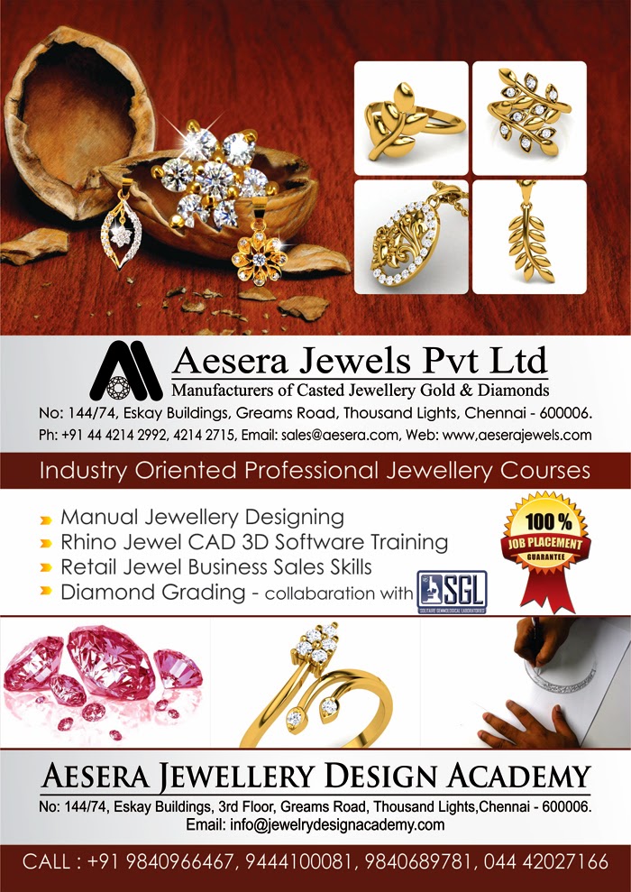 INDIA Tamilnadu Chennai Diamonds Jewellery Design SKILLS Development