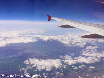 Plane over Mount Fuji