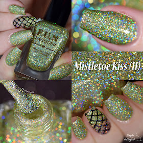 FUN Lacquer Christmas 2014 collection - Mistletoe Kiss (H) swatch