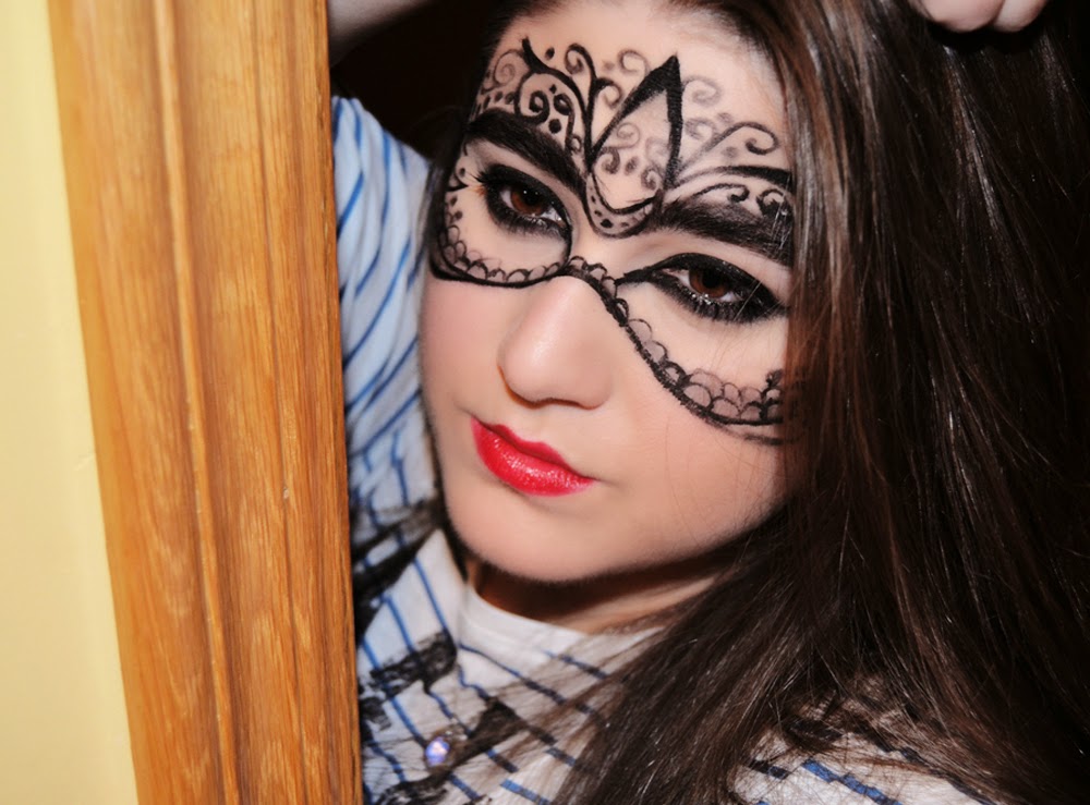 Secretos de Belleza Makeup Mascara para carnaval.