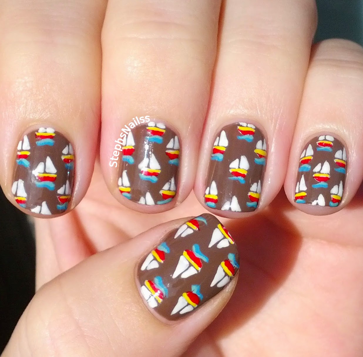 StephsNailss Sailing Boat Nails