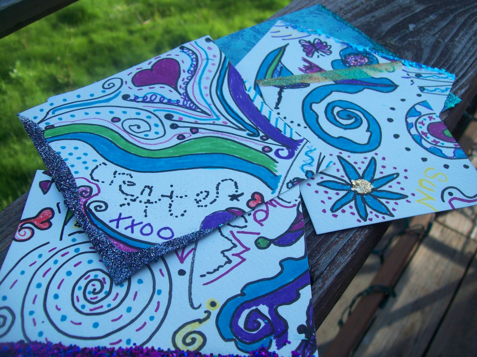 IndigoEarth and WildHeart Art Studios Glitter Creativity "On the Edge"