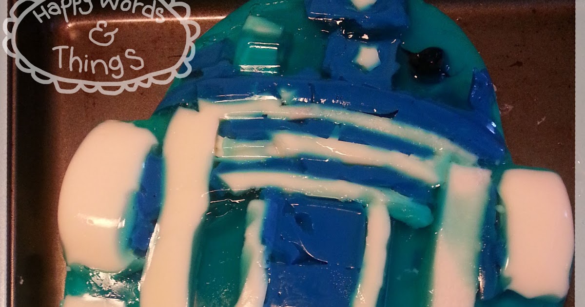 Happy Words & Things R2D2 Jello Madness! Stained Glass Jello Mold.