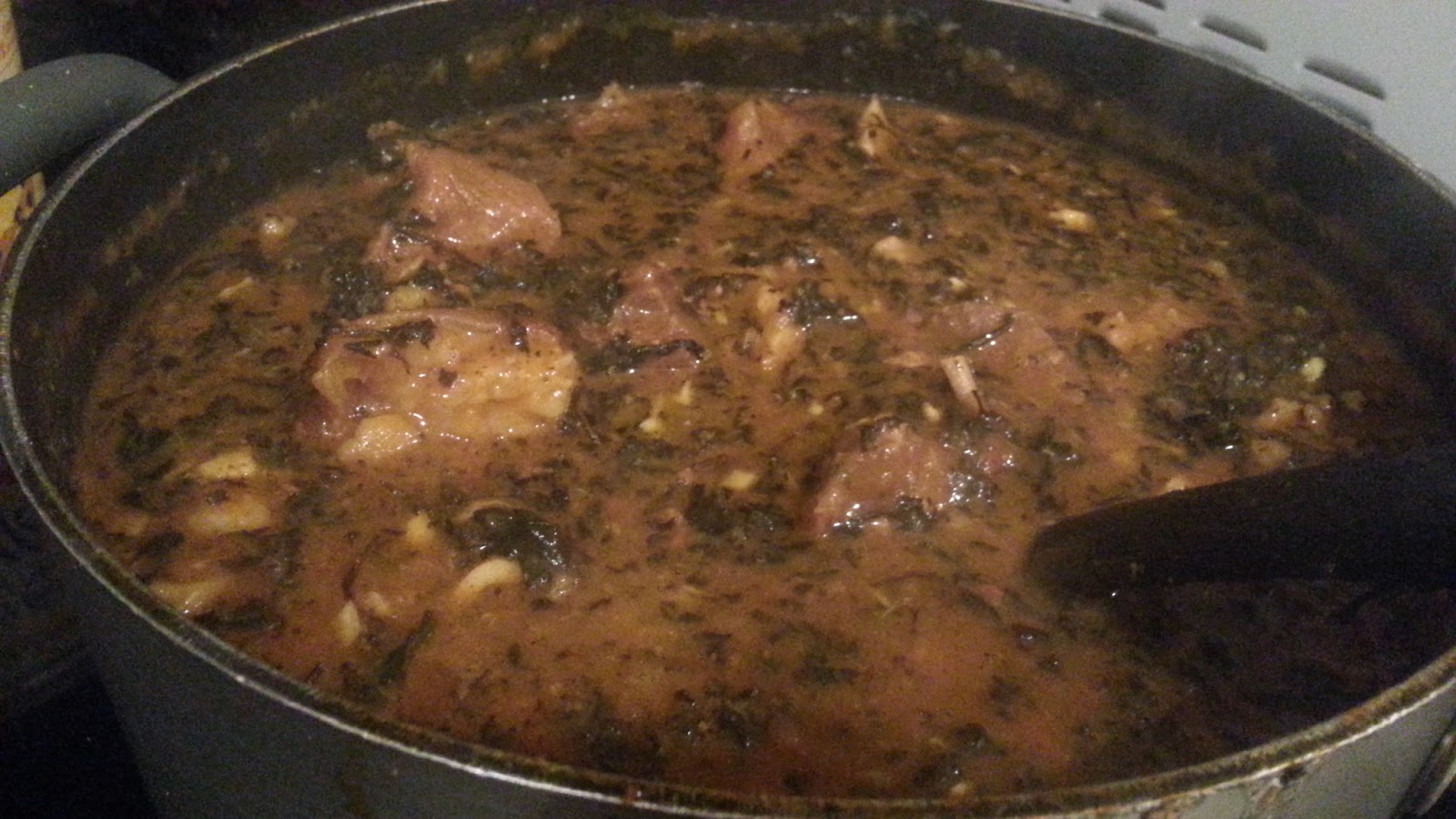 How I Make Palm Oil Bitter Leaf Soup