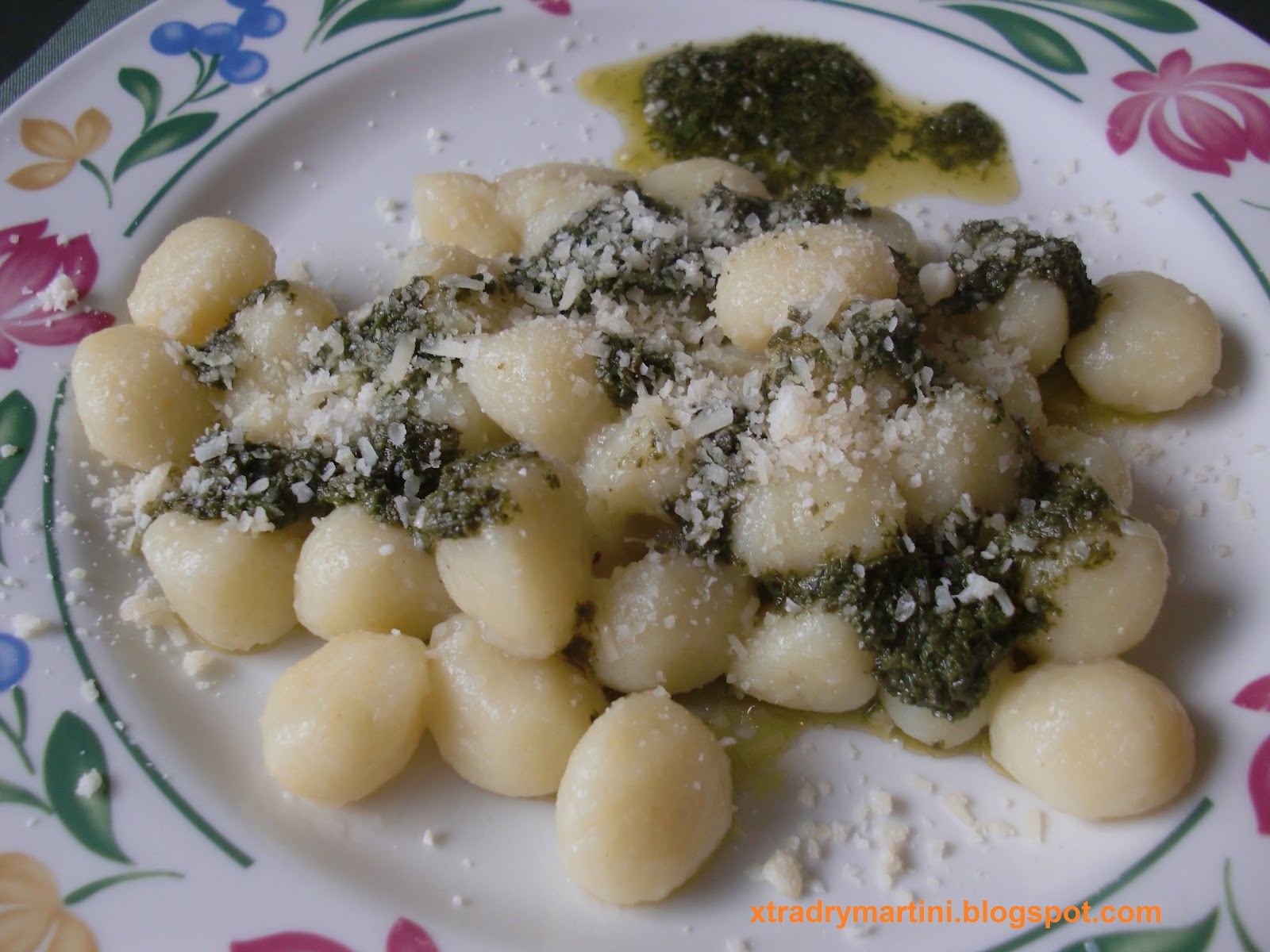 xtradrymartini A Place for Stocks and Food Potato Gnocchi with Pesto