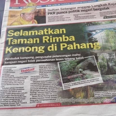 Aku Anak Pahang Selamatkan Hutan Rimba Kenong