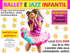 AULAS DE BALLET E JAZZ  PARA TODAS AS IDADES!