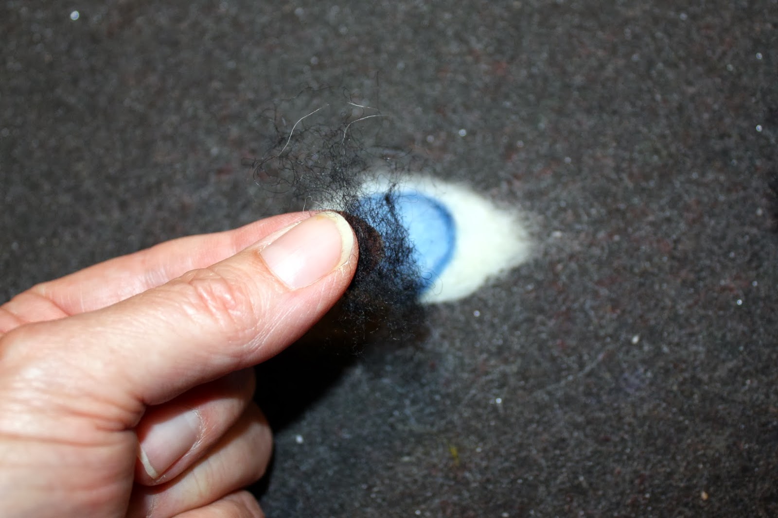 The Felted Gnome Knows How to Needle Felt a Realistic Eye