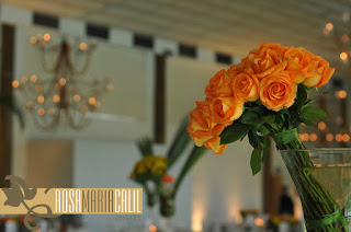 Bouquet laranja Casamento , arranjo, casa espanha , verde laranja