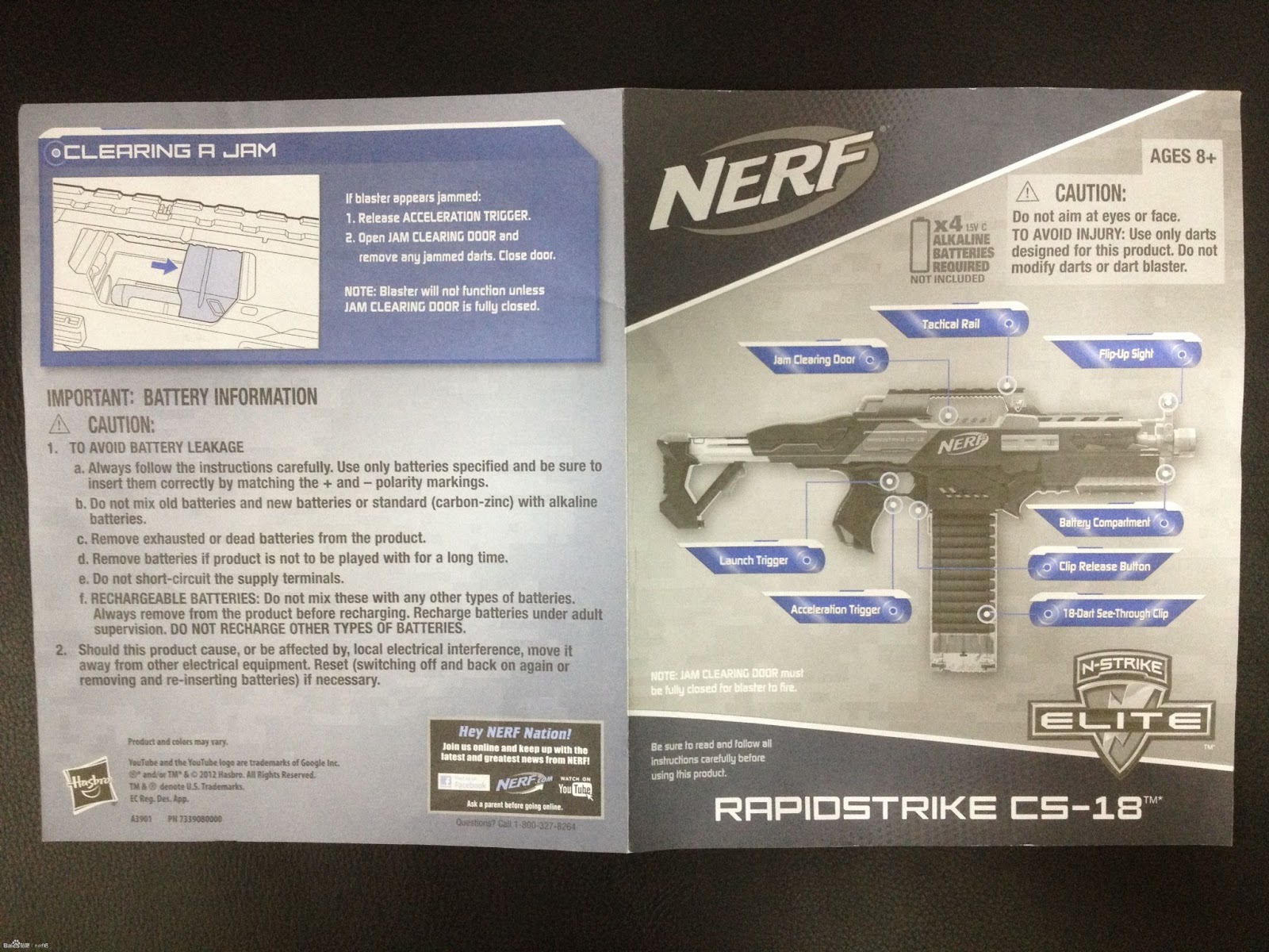 nerf n-strike elite rapidstrike cs-18 instructions