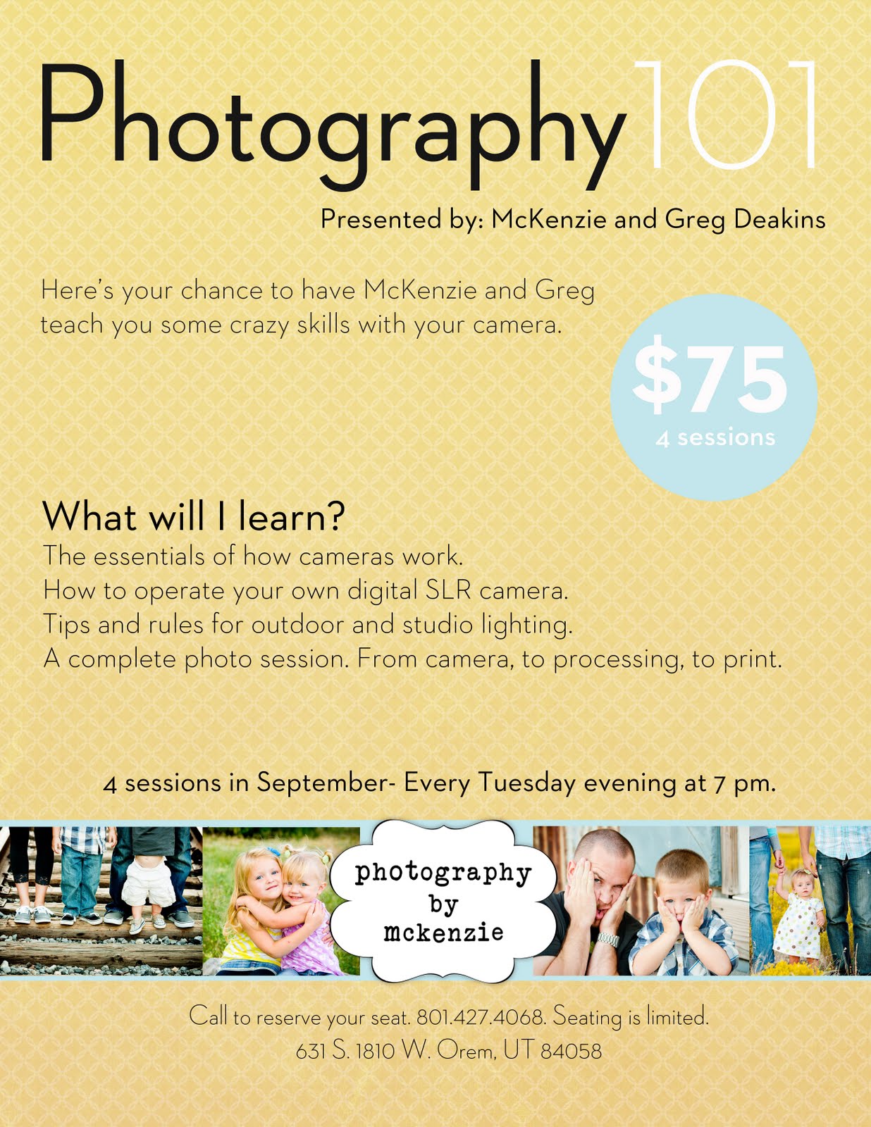 photography 101 its here my photography class photography class flyer