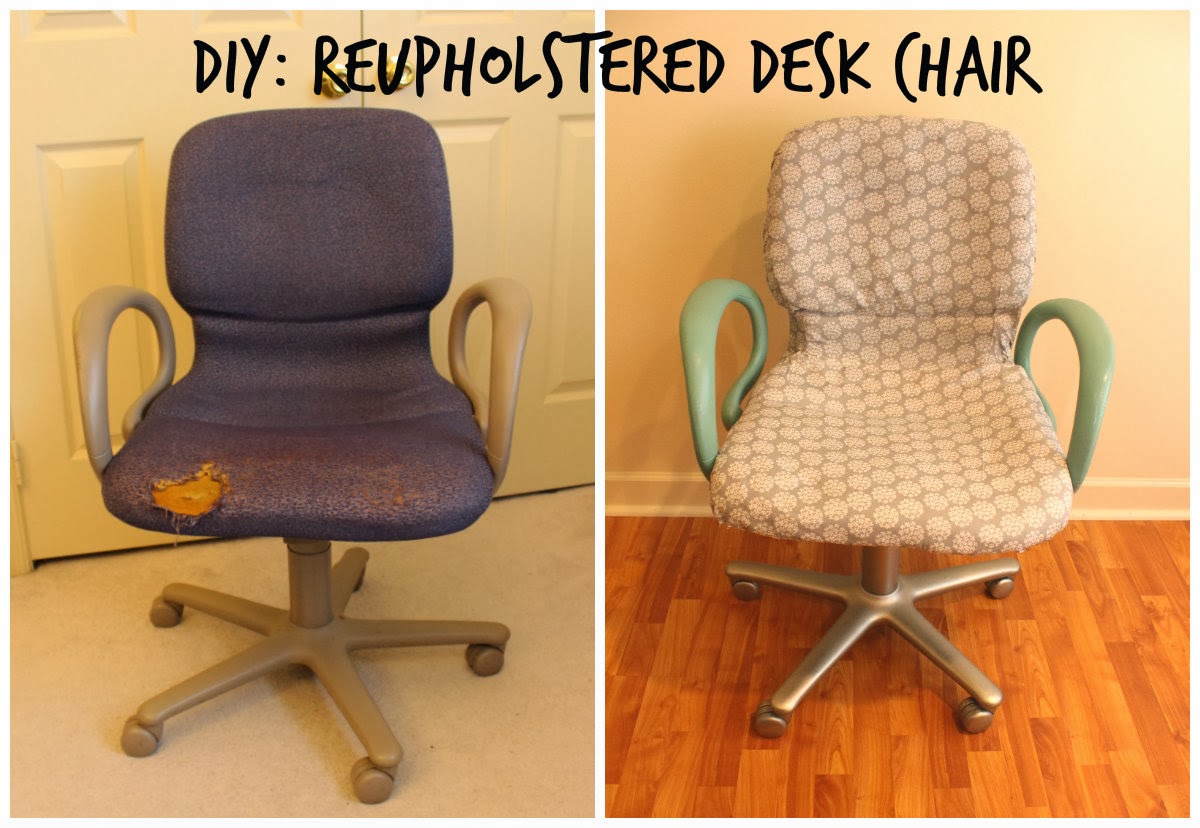 From Woo To You Diy Reupholstered Office Chair