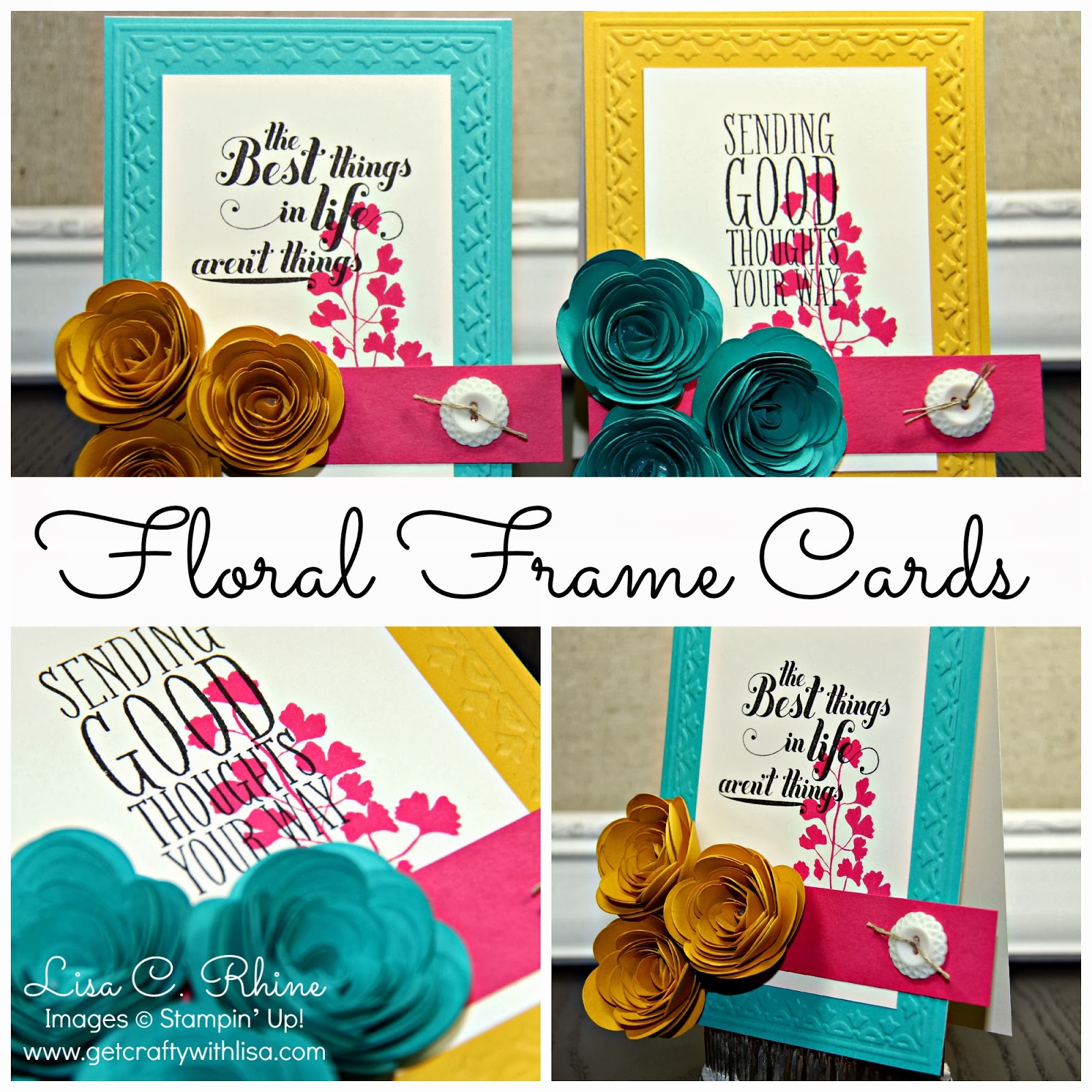 Get Crafty with Lisa Floral Frame Cards