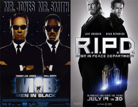 7 parecidos sospechosos entre M.I.B y R.I.P.D.