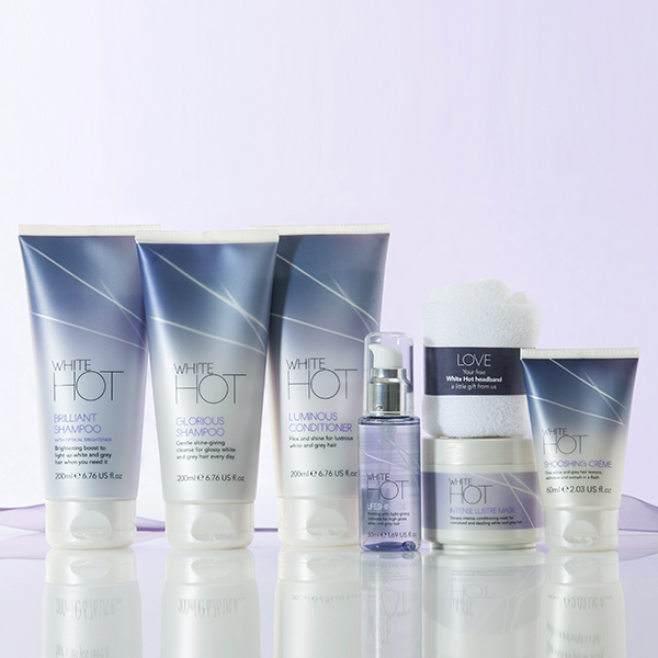 White Hot Haircare For White And Grey Hair Unisex Blonde Male