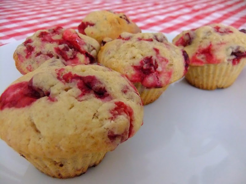 Muffins Con Nueces Y Arándanos
