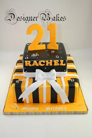 Awesome Birthday Cakes on Designer Bakes  Rachel S 21st Birthday Cake