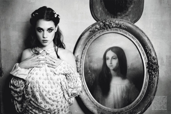 fashion,editorial,deer,ellen von unwerth