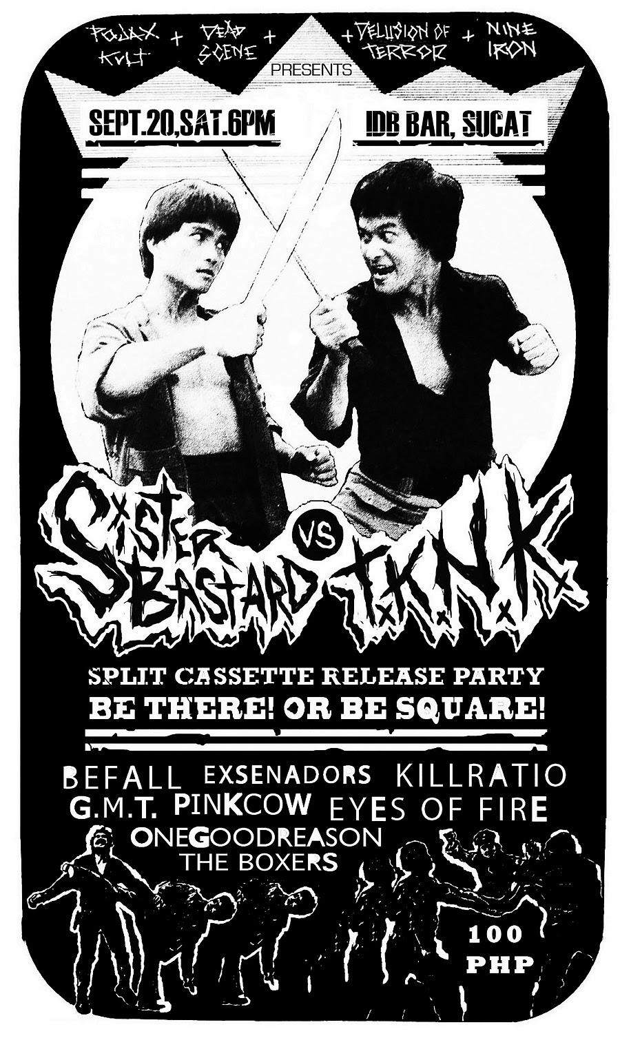 SISTER BASTARD / TINIMBANG KA, NGUNIT KULANG SPLIT CASSETTE TAPE LAUNCH