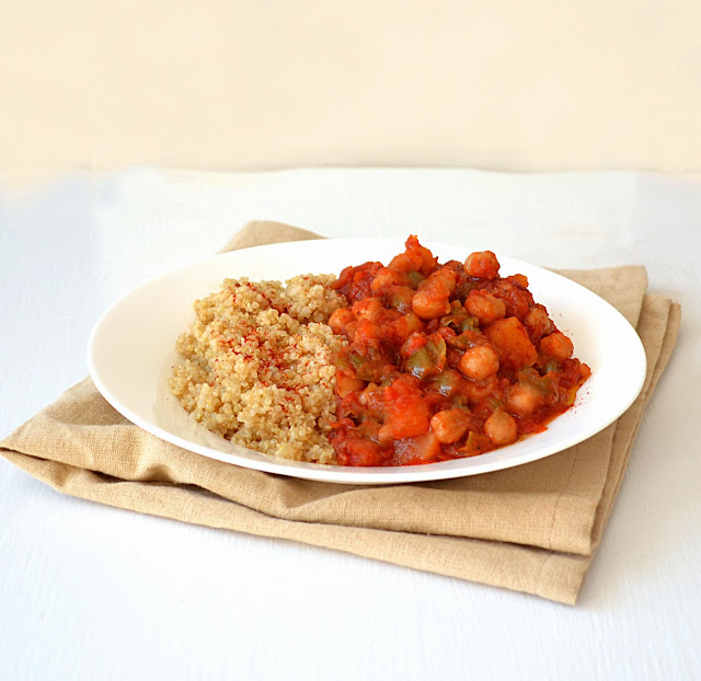 Jilly...Inspired Spanish Tomato, Chickpea & Potato Stew with Toasted