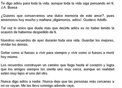 Frases adios despedida a