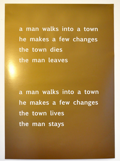 A Man Walks Into a Town