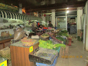Organic vegetable market in "Lalbazar" locality of Gangtok.
