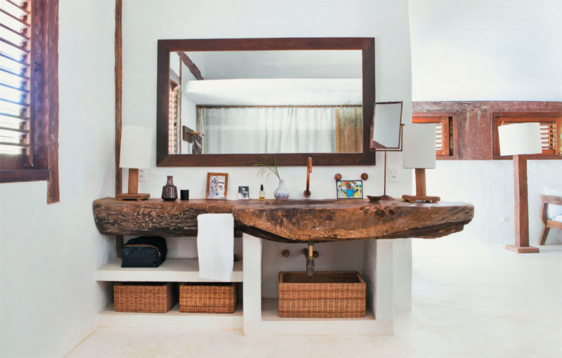 casa en la playa con un look natural