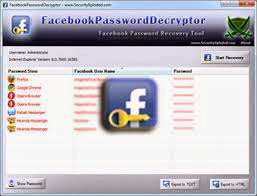 Facebook Password Decryptor v 4.0 Free Download Full Version