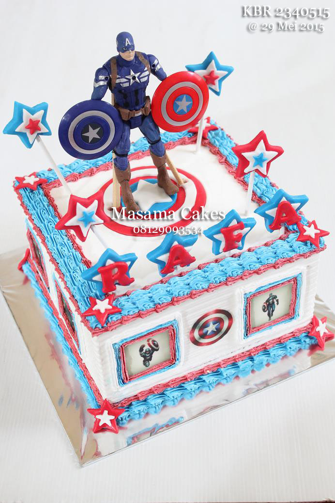 Masama Cakes Captain America Birthday Cake For Rafa….