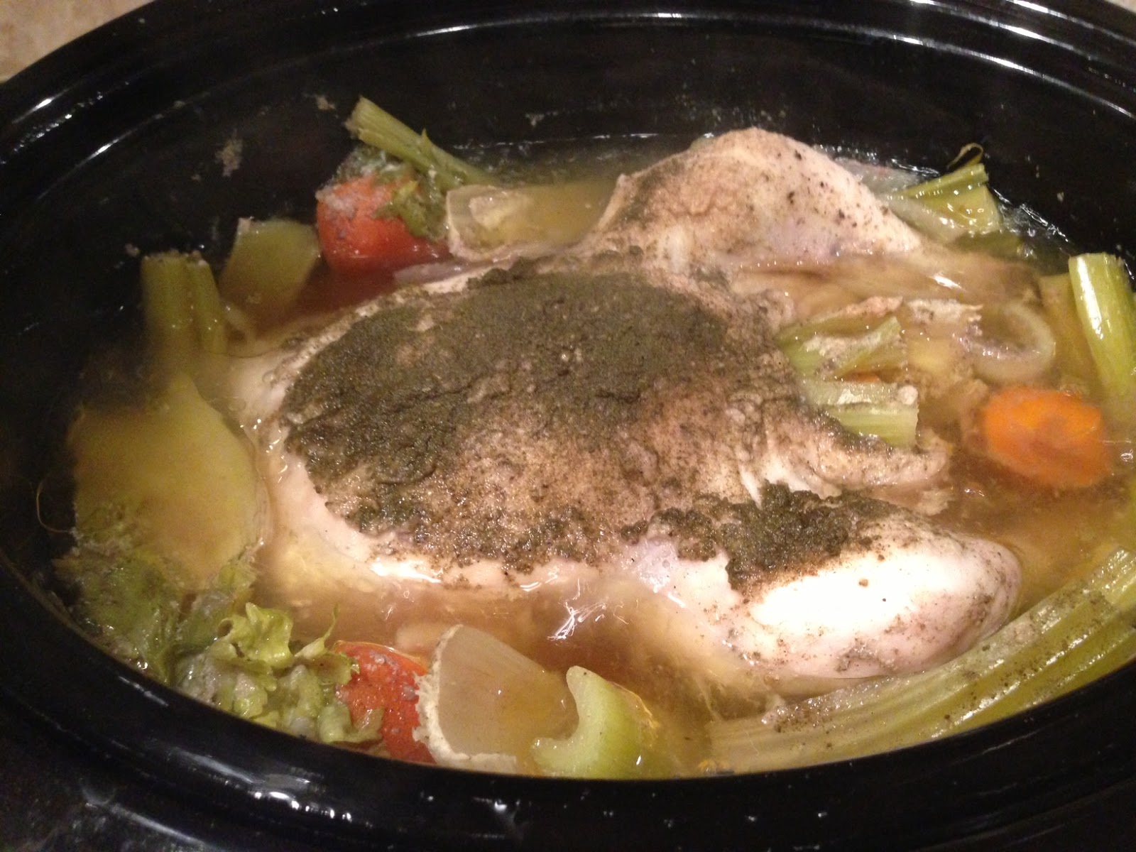 The Paleo Network Whole Chicken in the Crock Pot + Homemade Chicken Broth