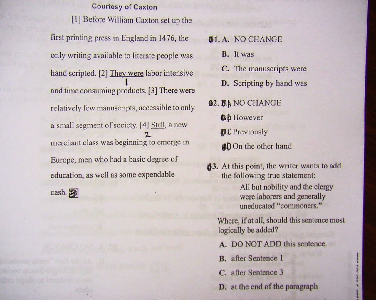 Miss Stafford's LCHS English Blog English III ACT English Bell Work