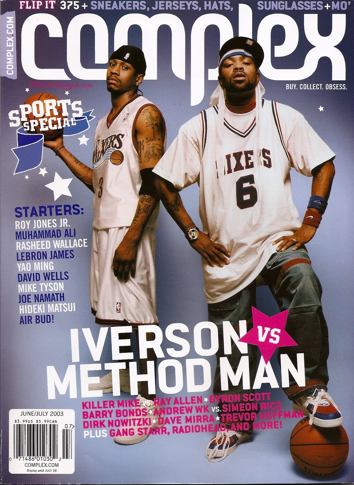WTCFoLife Blog [Throwback] Method Man & Iverson On the cover of Complex Magazine (June 2003)
