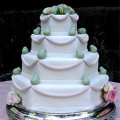 Hexagon+shaped+wedding+cake