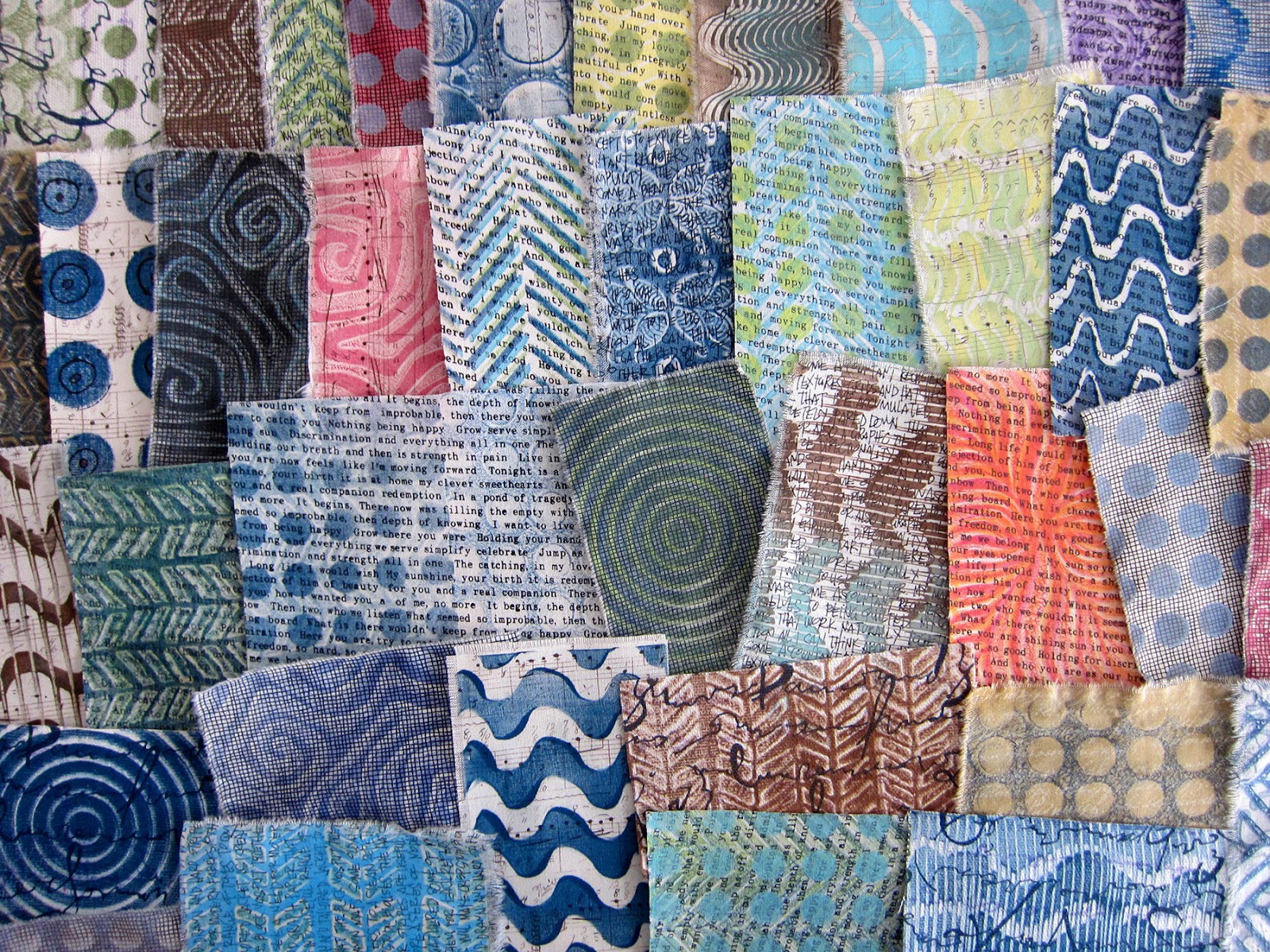 Printing with Gelli Arts® DIY Gelli® Printed Fabric Patches!