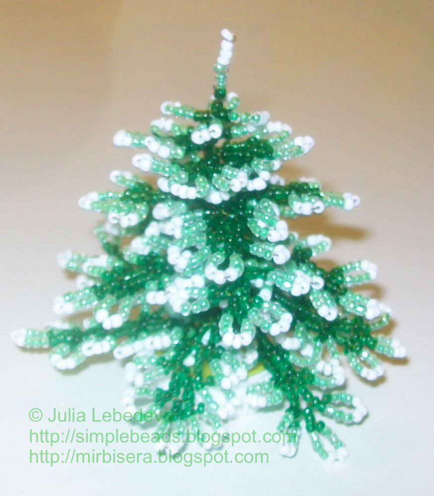 Beading for the very beginners Christmas Tree