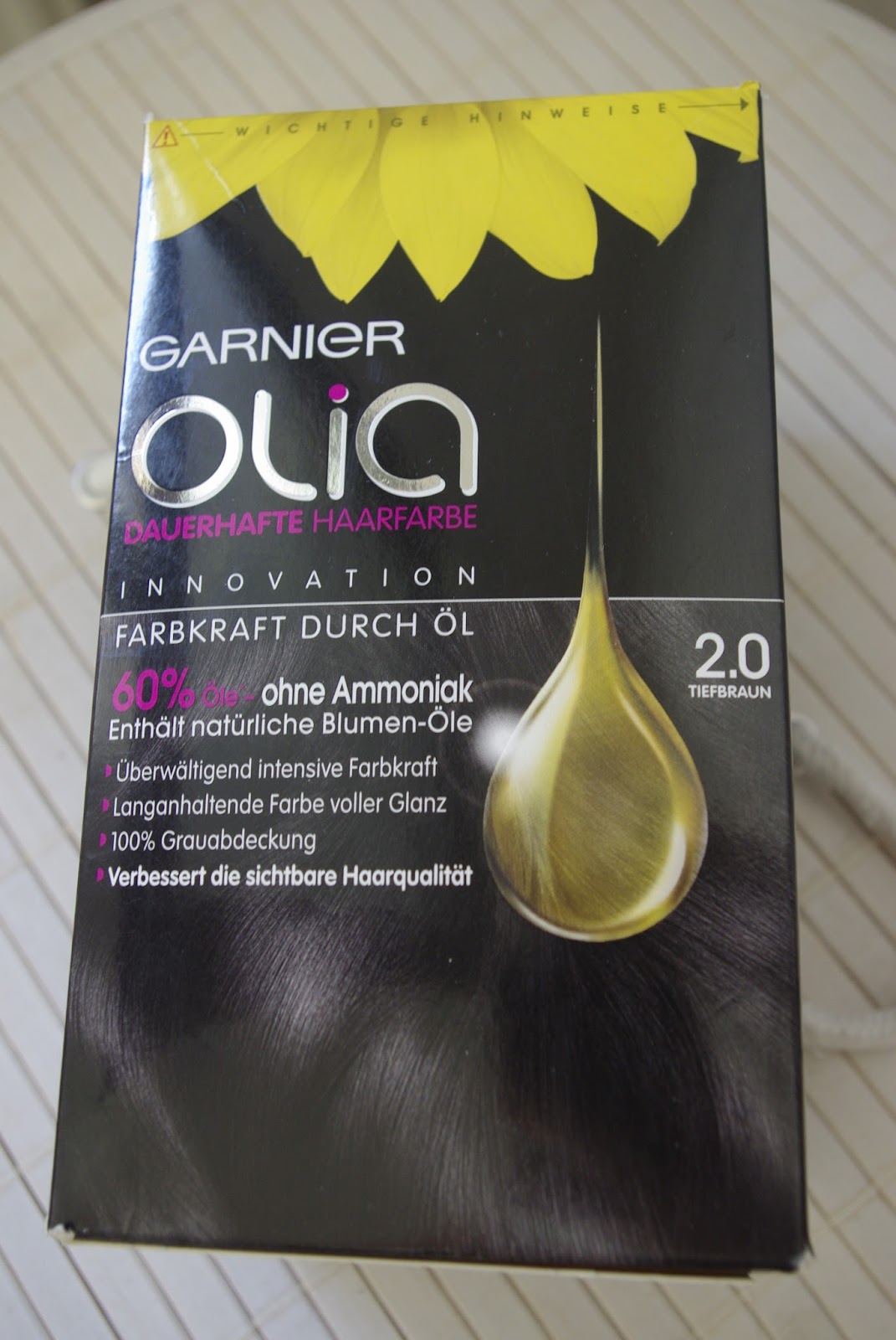 Lucciola Produkttest Garnier Olia Dauerhafte Haarfarbe 2 0 Tiefbraun
