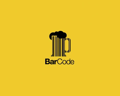 Barcode Cup of Tea Logo Inspiration