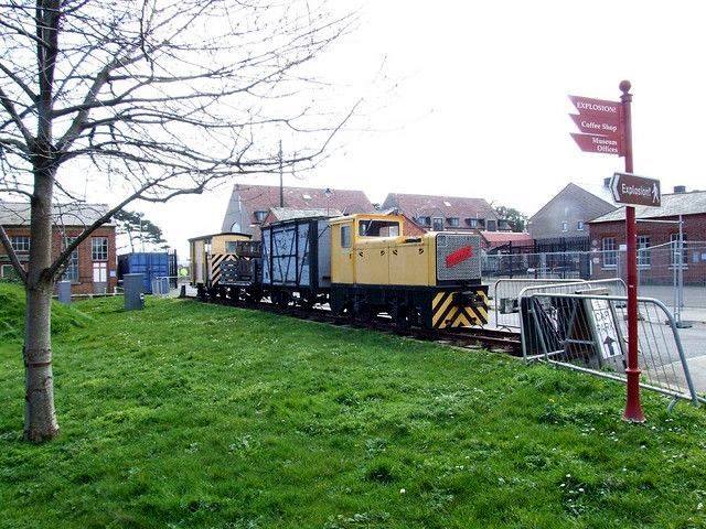 Demonstration train in Explosion