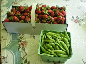 Strawberries and Sugar Snap Peas