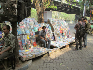 Pavement Bookseller on Esplanade in Kolkata.